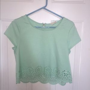 Mint urban outfitters crop top