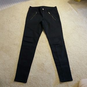 American Eagle black moto style jeggings