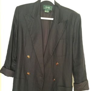 Ralph Lauren Linen Navy Blue Blazer