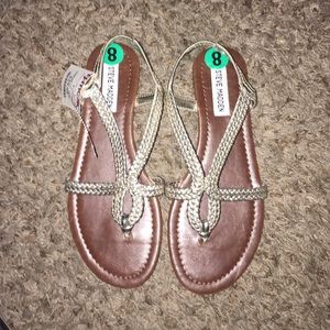 Golden Steve Madden sandals