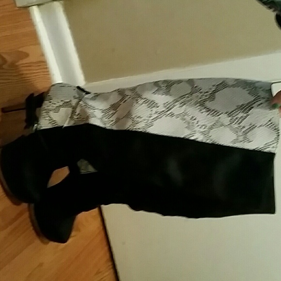 Knee high heel boots