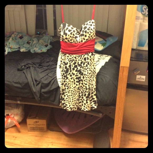 Dress w/ red sash