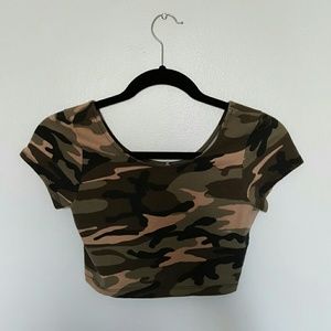 Camo Crop Top