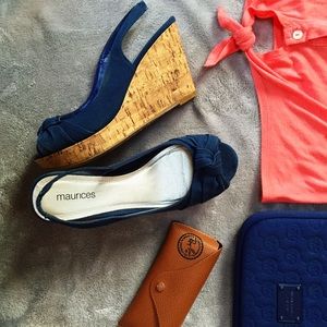 Dark Blue Wedges | Maurices