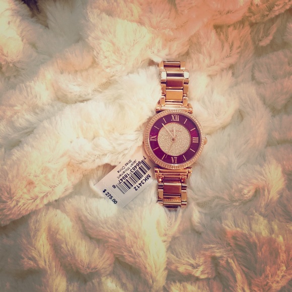 ON HOLD 💯Authentic MK Catlin Burgundy Dial Watch