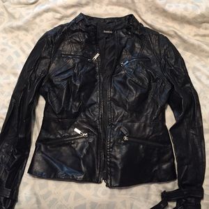 Bebe Racer Leather Jacket