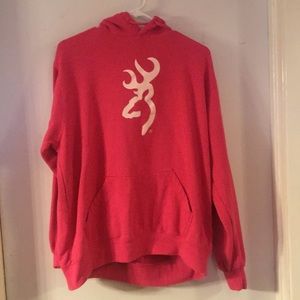 Pink Browning hoodie