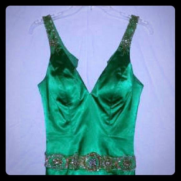 Green Cocktail Dress