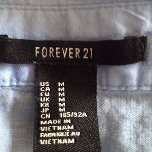 Forever 21 sleeveless collar shirt