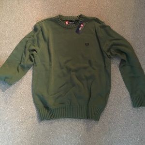 Chaps green sweater