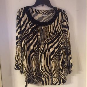 Zebra inspired top