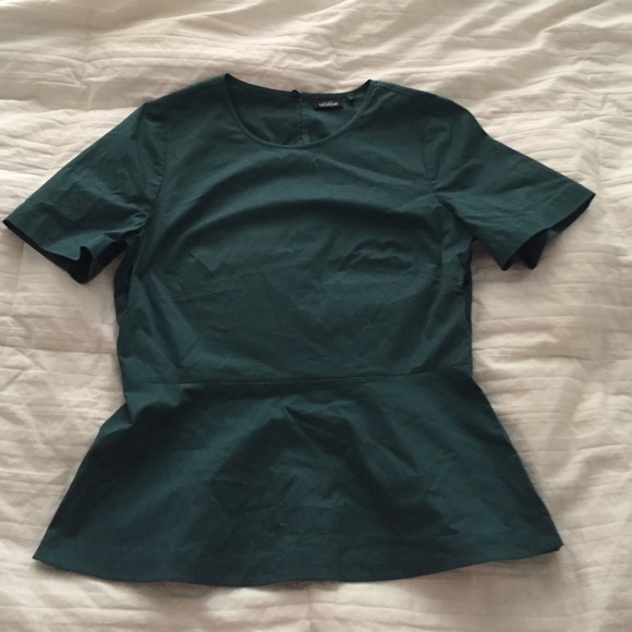 Green peplum Kate spade Satuday top