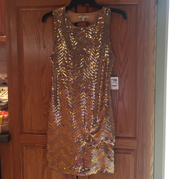 Brand new gold & silver cocktail dress