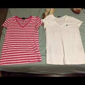 Polo v-neck cotton tees