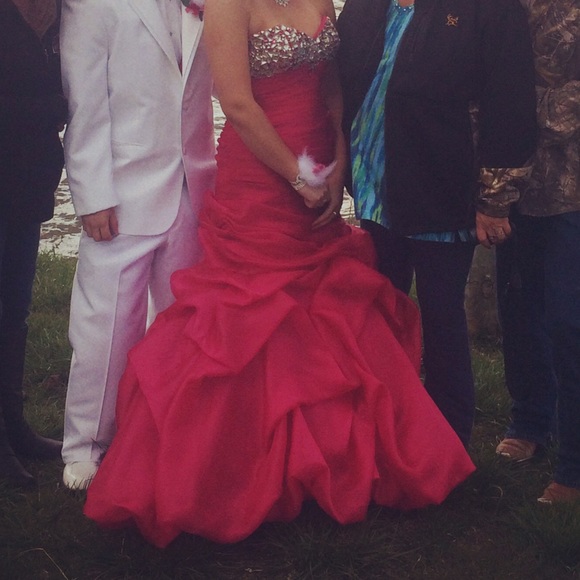 Original Flirt Prom Dress-fuchsia pink - Picture 3 of 4