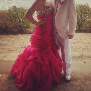 Original Flirt Prom Dress-fuchsia pink