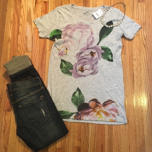 J. Crew Floral Collector Tee NWT!