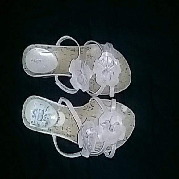 flowers wedges sandals