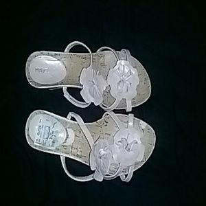 flowers wedges sandals
