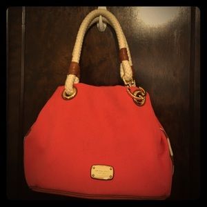 Michael Kors- Authentic Coral Small Shoulder Tote
