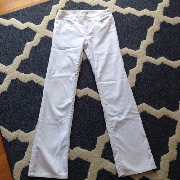 White Straight Leg Pants - Banana Republic - 6