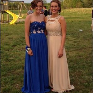 gold sequin long prom dress PRICE NEGOTIABLE