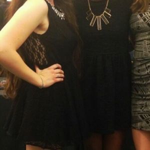 Black lace dress