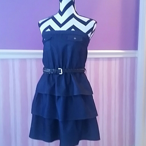 Strapless Dress w Belt Size M - Picture 8 of 8