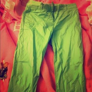 Capri pants (wrinkled but unworn)