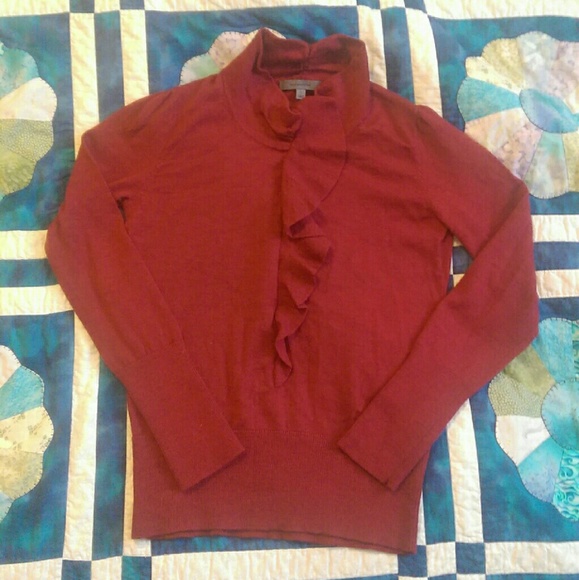 Scrumptious merino wool ruffle sweater - Picture 1 of 4