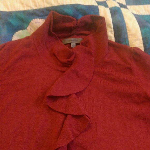 Scrumptious merino wool ruffle sweater - Picture 2 of 4