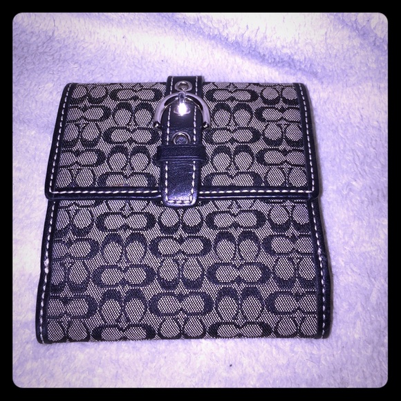 Black coach wallet