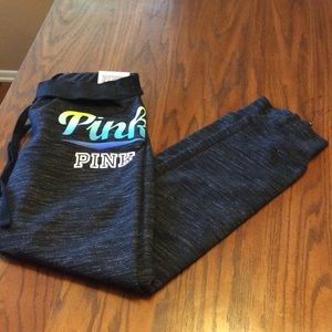 Pink grey gym pants size S