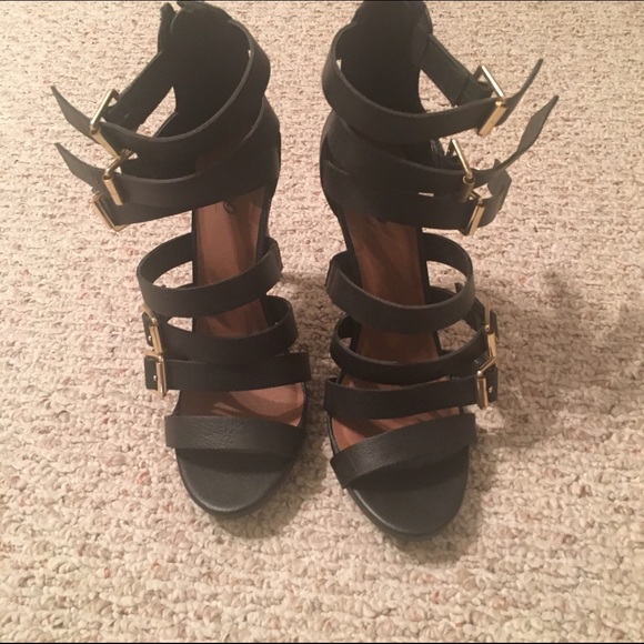 Target Brand...black strappy heels...