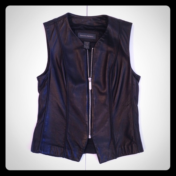 Banana Republic Leather Vest