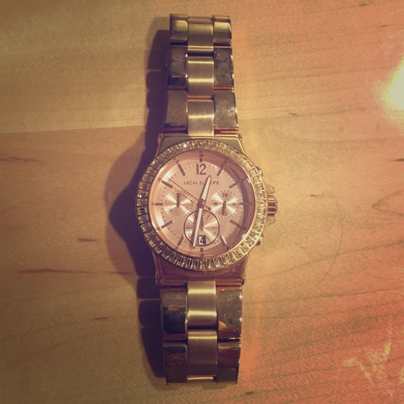 Rose gold Michael Kors watch
