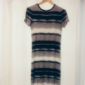 Michael Kors Long Stripe Dress with sleeves Sz XS