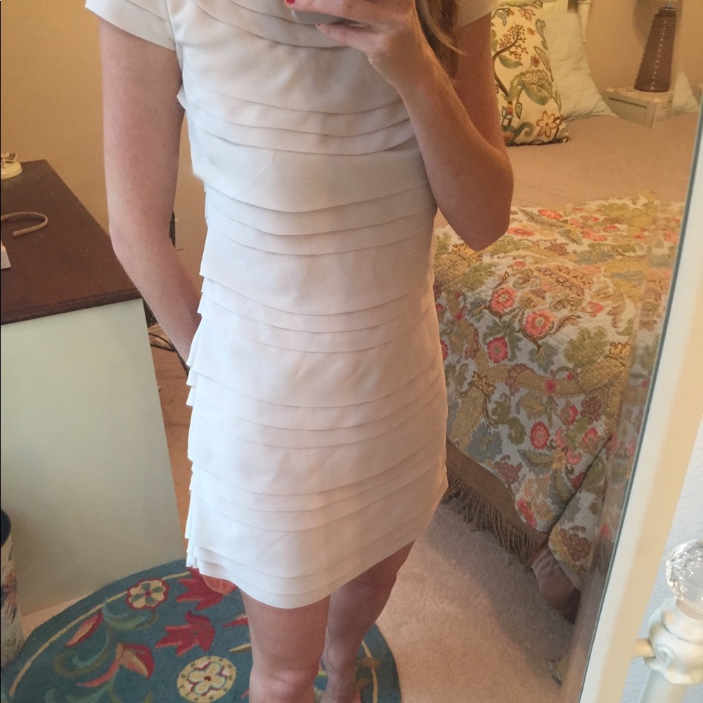 Frenchi Pink Crepe 'Penny's Party' Shift Dress