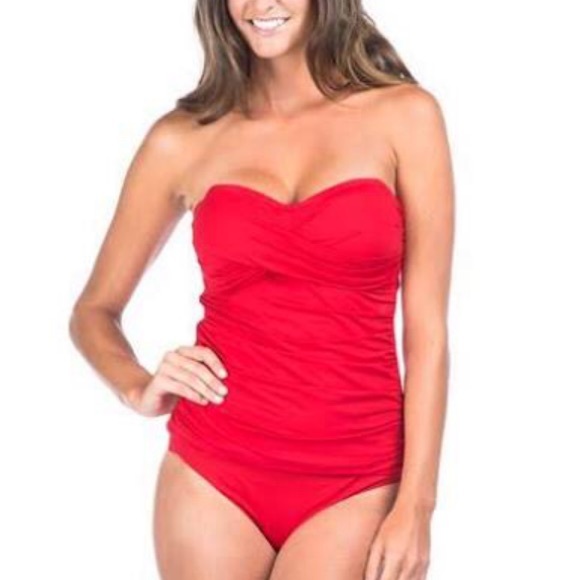 La Blanca Delux Island Goddess Bandeau Tankini