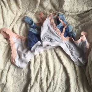 THREE aerie bralettes!