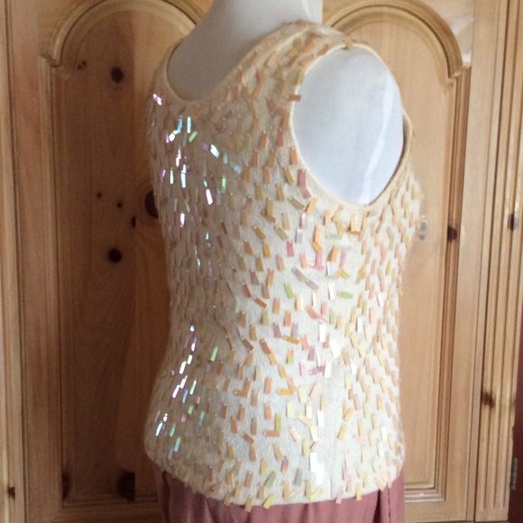 Confetti Sequined Knit Shell - Picture 3 of 4