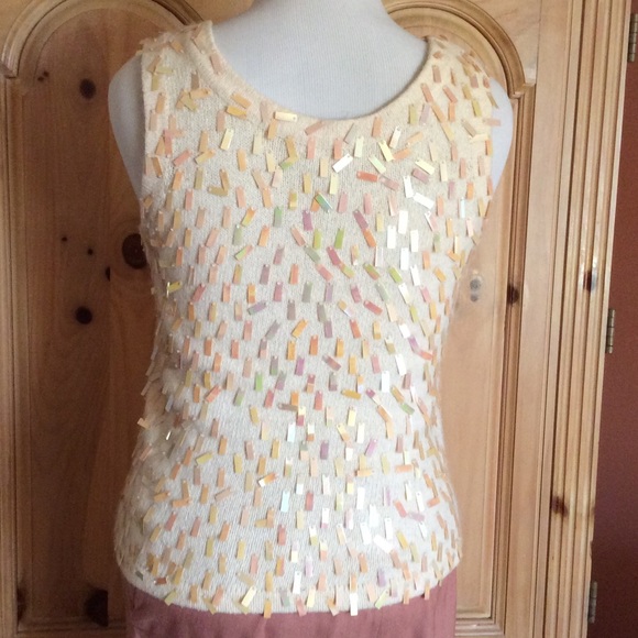 Confetti Sequined Knit Shell - Picture 4 of 4
