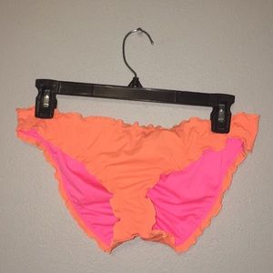 New Medium Orange Victoria's Secret Swim Bottoms