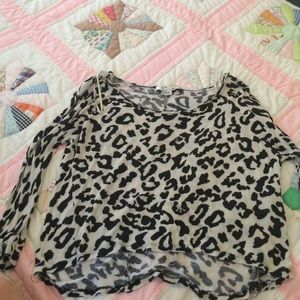 Leopard shirt size small