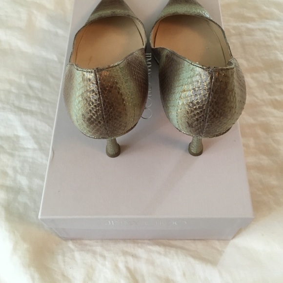 Jimmy Choo metallic water snake-sage Today’s deal - Picture 3 of 4