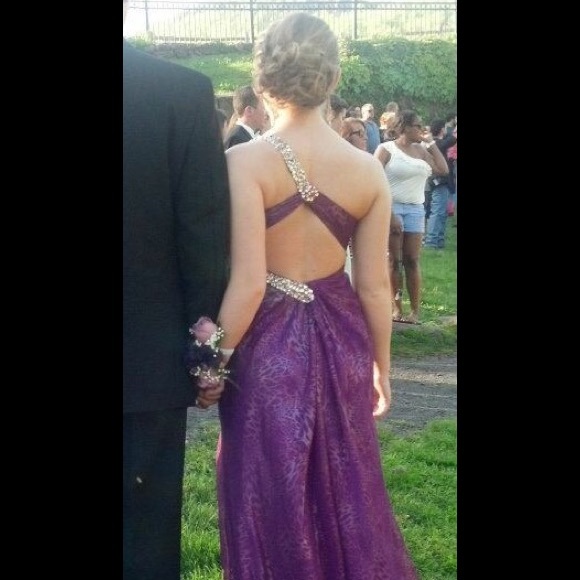 Purple prom dress