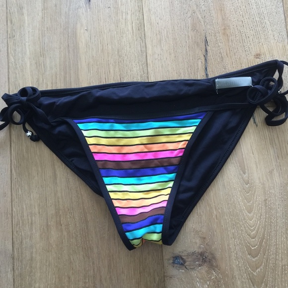 Vitamin A rainbow bathing suit bottoms. Sz. M