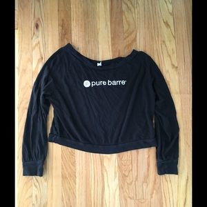 pure barre crop longsleeve