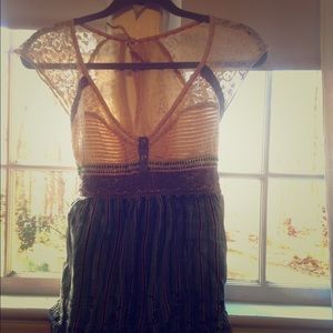 Free people embroidered peasant shirt