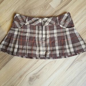 Bongo plaid school girl skirt!
